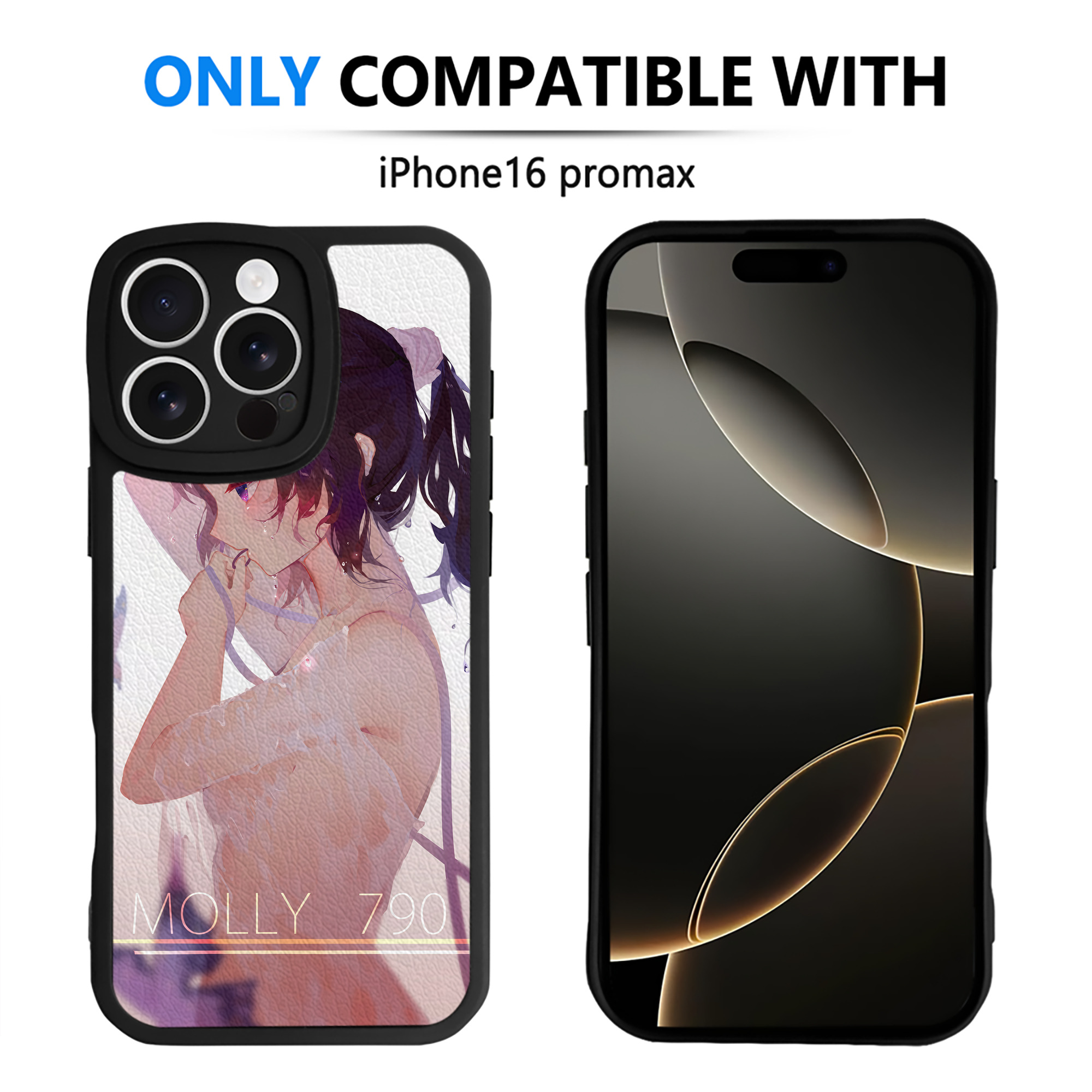 （画像用） 鬼滅の刃（きめつのやいば）蟲柱-胡蝶 しのぶ／こちょう しのぶ Kochou Shinobu 【iPhone 16シリーズ対応】シリコンスマホケース（レザー調） 材質：シリコン